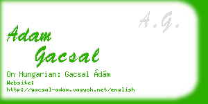 adam gacsal business card