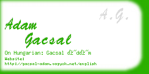 adam gacsal business card